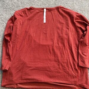 Lululemon Women's Rustic Red Orange Long Sleeve Top